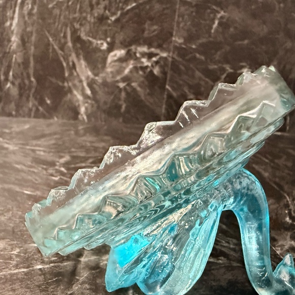 Blue Glass Swan Trinket Dish - Picture 15 of 16